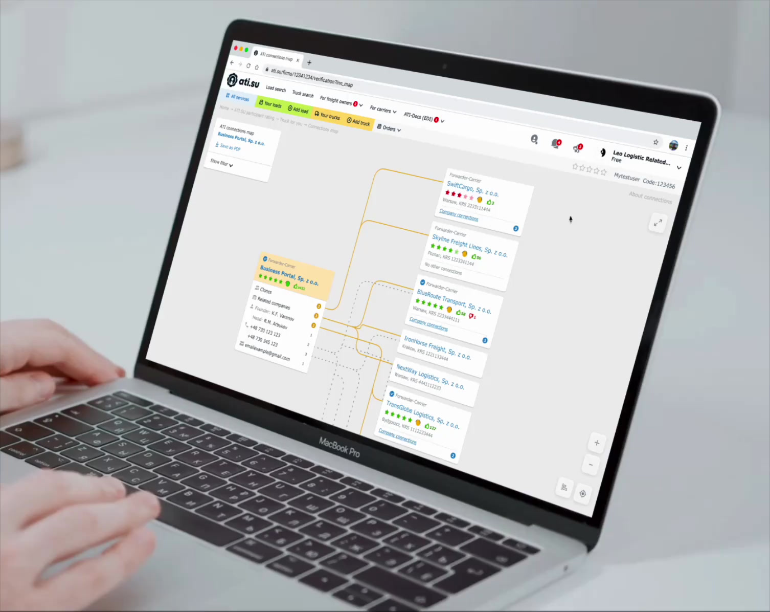 ATI map interaction detail